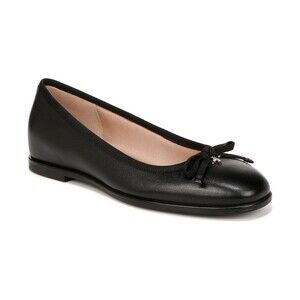 Naturalizer Essential Ballet Flats Women's 7.5 Black Leather Bow Slip On GAL1192